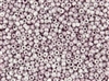 6/0 Toho Japanese Seed Beads - White Pink Marbled Opaque #1200