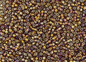 6/0 Toho Japanese Seed Beads - Smoke Topaz Silver Lined Rainbow #2034