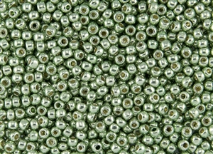 6/0 Toho Japanese Seed Beads - PermaFinish Lime Green Metallic #PF560