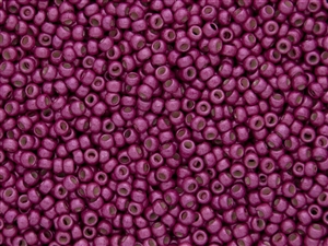 6/0 Toho Japanese Seed Beads - PermaFinish Hot Pink Metallic Matte #PF563F