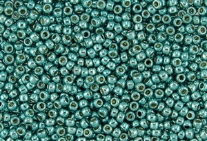 6/0 Toho Japanese Seed Beads - PermaFinish Turquoise Metallic #PF578