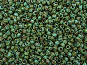 6/0 Toho Japanese Seed Beads - Hybrid Turquoise Picasso #Y307