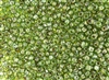 6/0 Toho Japanese Seed Beads - Hybrid Transparent Peridot Picasso #Y318