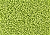 6/0 Toho Japanese Seed Beads - Hybrid Sueded Gold Opaque Sour Apple #Y622