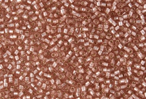 8/0 Toho Japanese Seed Beads - Light Pink Silver Lined Matte #31F