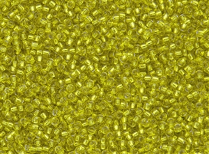 8/0 Toho Japanese Seed Beads - Lemon Yellow Silver Lined #32