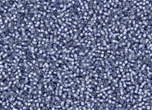 8/0 Toho Japanese Seed Beads - Light Sapphire Silver Lined Matte #33F