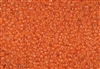 8/0 Toho Japanese Seed Beads - Opaque Neon Orange Lined Crystal #802