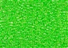 8/0 Toho Japanese Seed Beads - Opaque Neon Green Lined Crystal #805