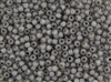 8/0 Toho Japanese Seed Beads - PermaFinish Black Diamond Opal Silver Lined #PF2115