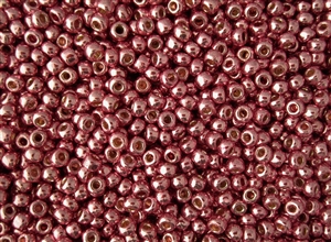 8/0 Toho Japanese Seed Beads - PermaFinish Pink Lilac Metallic #PF553