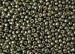 8/0 Toho Japanese Seed Beads - PermaFinish Silver Grey Metallic #PF565
