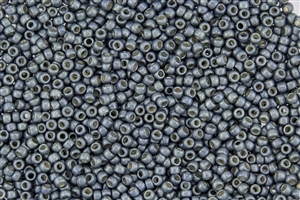 8/0 Toho Japanese Seed Beads - PermaFinish Sage Grey Metallic Matte #PF577F