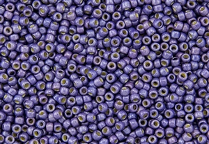 8/0 Toho Japanese Seed Beads - PermaFinish Violet Metallic Matte #PF581F