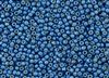 8/0 Toho Japanese Seed Beads - PermaFinish Electric Blue Metallic Matte #PF583F