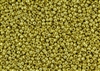 8/0 Toho Japanese Seed Beads - PermaFinish Lemon Gold Metallic #PF590