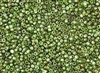 8/0 Toho Japanese Seed Beads - Hybrid Transparent Peridot Picasso #Y318