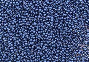 8/0 Toho Japanese Seed Beads - Hybrid Blue Metallic Suede #Y613