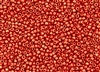 8/0 Toho Japanese Seed Beads - Hybrid Sueded Gold Opaque Pepper Red #Y623