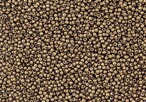 8/0 Toho Japanese Seed Beads - Hybrid ColorTrends Metallic Satin Warm Taupe #YPS0020