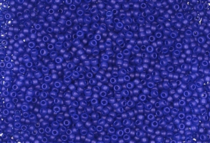 11/0 Toho Japanese Seed Beads - Cobalt Blue Transparent Matte #8F