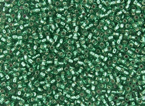 11/0 Toho Japanese Seed Beads - Mint Green Silver Lined #24B