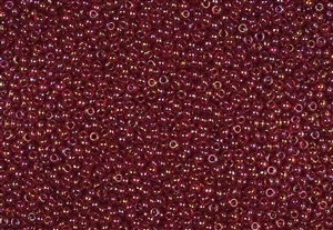 11/0 Toho Japanese Seed Beads - Transparent Garnet Rainbow #165D