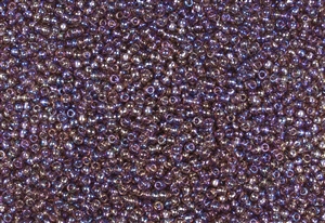 11/0 Toho Japanese Seed Beads - Transparent Medium Amethyst Rainbow #166B