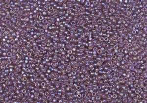 11/0 Toho Japanese Seed Beads - Lt Amethyst Transparent Rainbow Matte #166F