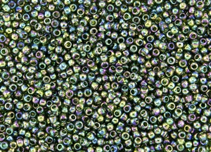 11/0 Toho Japanese Seed Beads - Olivine Transparent Rainbow #180