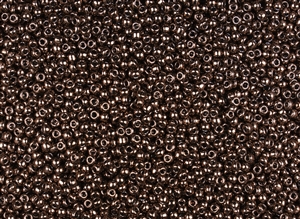 11/0 Toho Japanese Seed Beads - Cocoa Brown Metallic #522