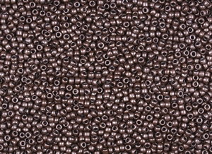 11/0 Toho Japanese Seed Beads - Cocoa Brown Metallic Matte #522F