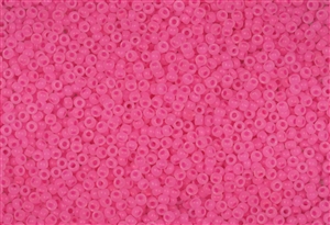 11/0 Toho Japanese Seed Beads - Hot Pink Ceylon Pearl Matte #910F