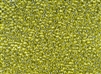 11/0 Toho Japanese Seed Beads - Metallic Satin Silver Lined Peridot Luster #1013