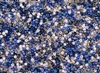 11/0 Toho Japanese Seed Beads - Silver and Blue Christmas Holiday Mix #CM18