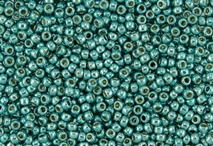 11/0 Toho Japanese Seed Beads - PermaFinish Turquoise Metallic #PF578