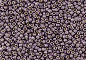 11/0 Toho Japanese Seed Beads - PermaFinish Pale Lilac Metallic Matte #PF579F