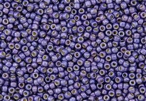 11/0 Toho Japanese Seed Beads - PermaFinish Violet Metallic Matte #PF581F