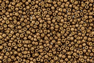 11/0 Toho Japanese Seed Beads - PermaFinish Bronze Metallic Matte #PF594F