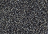 11/0 Toho Japanese Seed Beads - Hybrid Frosted Jet Picasso Opaque #Y302F