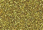 11/0 Toho Japanese Seed Beads - Hybrid Transparent Lime Green Picasso #Y315
