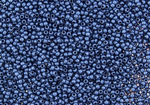 11/0 Toho Japanese Seed Beads - Hybrid Blue Metallic Suede #Y613
