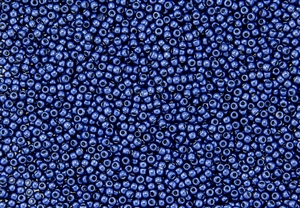 11/0 Toho Japanese Seed Beads - Hybrid ColorTrends Metallic Satin Blue Riverside #YPS0015