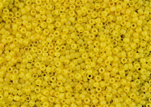 11/0 Toho Japanese Seed Beads - Hybrid ColorTrends Milky Primrose Yellow #YPS0027