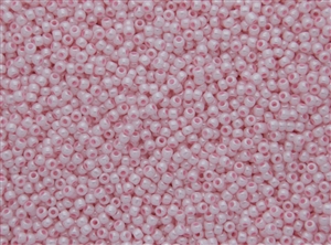 15/0 Toho Japanese Seed Beads - Baby Light Pink Opaque Luster #126