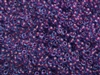 15/0 Toho Japanese Seed Beads - Purple Lined Aqua Matte #252F