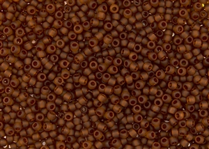 15/0 Toho Japanese Seed Beads - Smoke Topaz Transparent Matte #941F