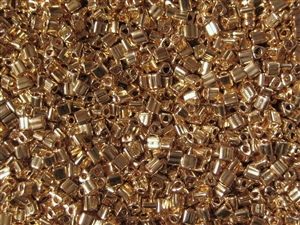 11/0 Triangle Toho Seed Beads - 24K Gold Plated #712