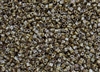 11/0 Triangle Toho Seed Beads - Hybrid Grey Picasso Opaque #Y312