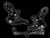 Vortex Rearsets Black Honda CBR250R CBR300 2011-2015 RS203K